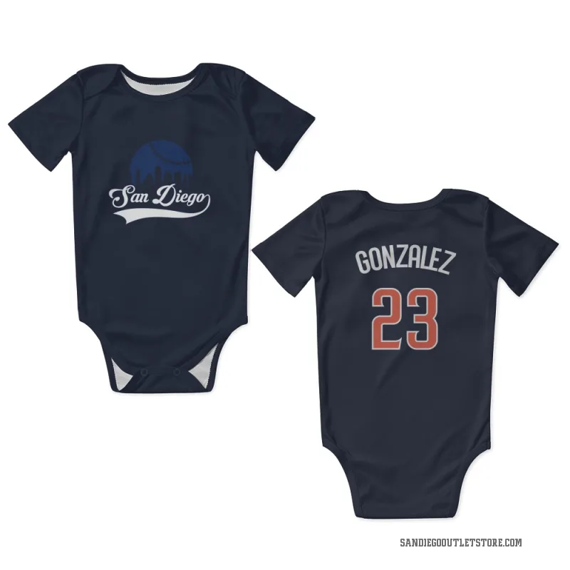 Adrian Gonzalez  Navy San Diego Padres  Newborn & Infant Bodysuit