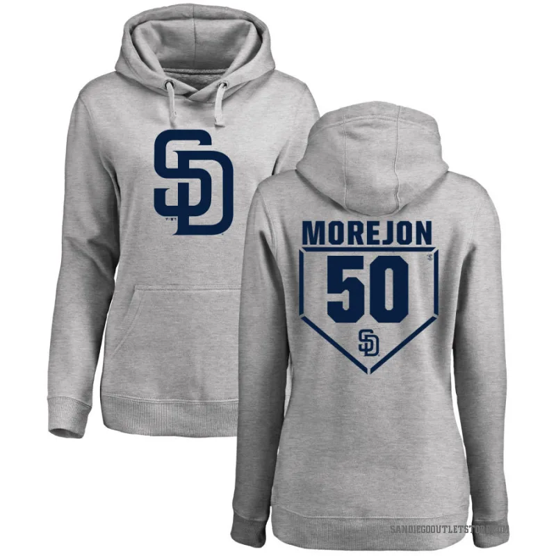 Adrian Morejon Women's Gray San Diego Padres Branded RBI Pullover Hoodie - Heathered