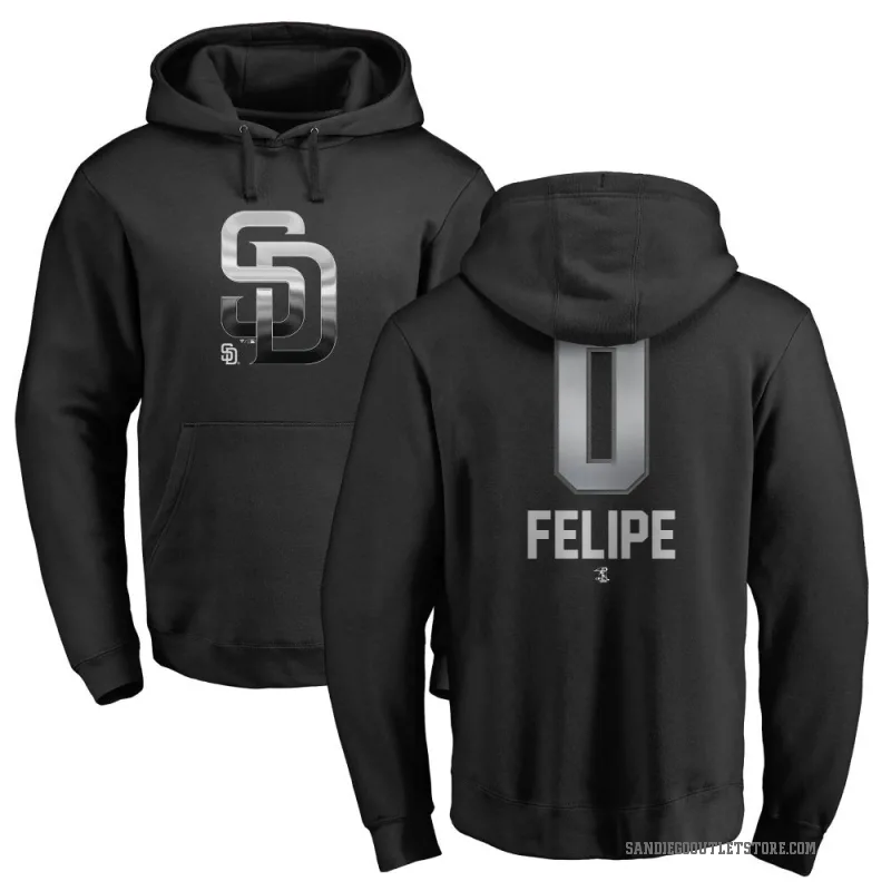 Angel Felipe Youth Black San Diego Padres Branded Midnight Mascot Pullover Hoodie -