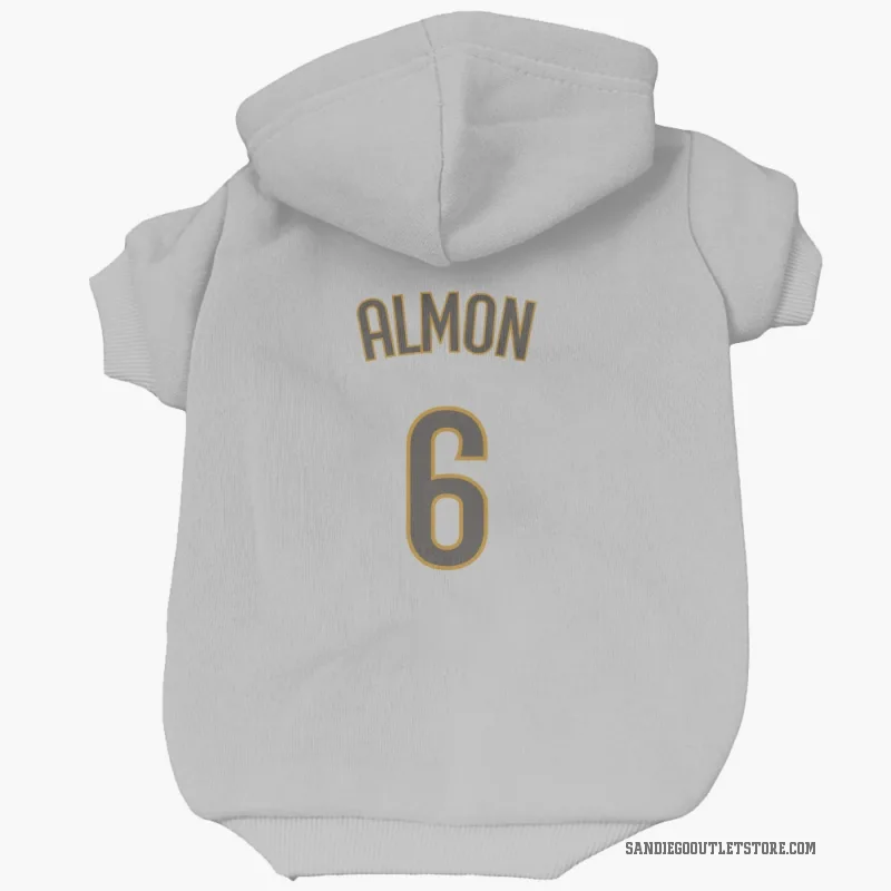 Bill Almon  White/Brown San Diego Padres  Cat & Dog Pet Hoodie
