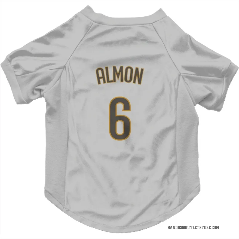 Bill Almon  White/Brown San Diego Padres  Cat & Dog Pet Jersey