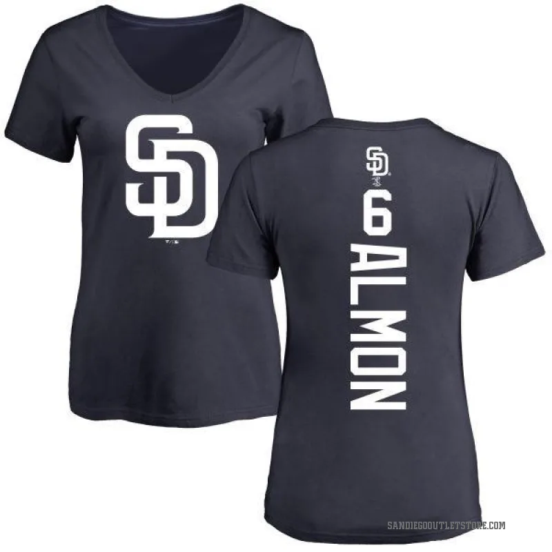 Bill Almon Women's Navy San Diego Padres Backer Slim Fit T-Shirt -