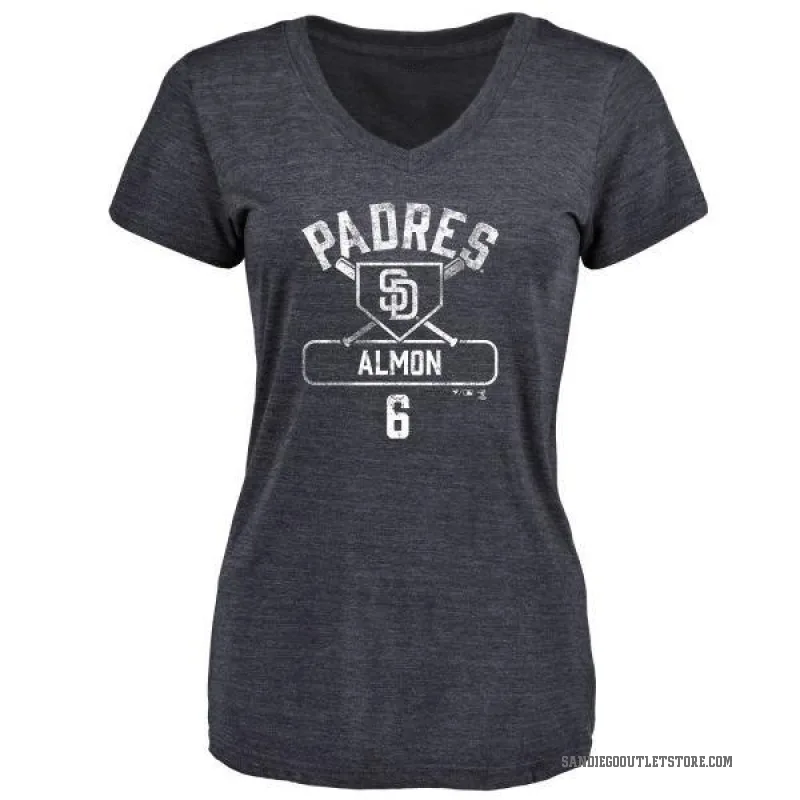 Bill Almon Women's Navy San Diego Padres Base Runner T-Shirt -