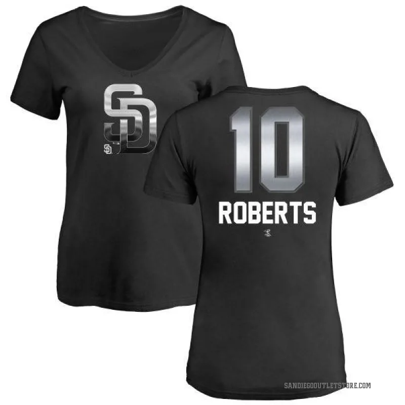 Bip Roberts Women's Black San Diego Padres Midnight Mascot V-Neck T-Shirt -