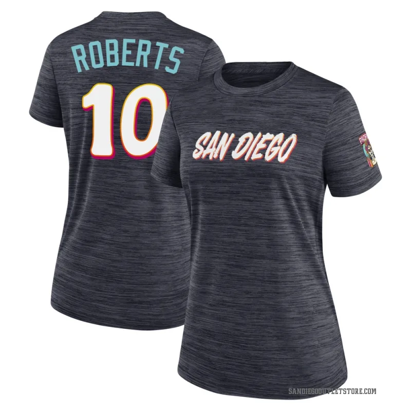Bip Roberts Women's San Diego Padres Obsidian 2026 City Connect Game Day Velocity T-Shirt
