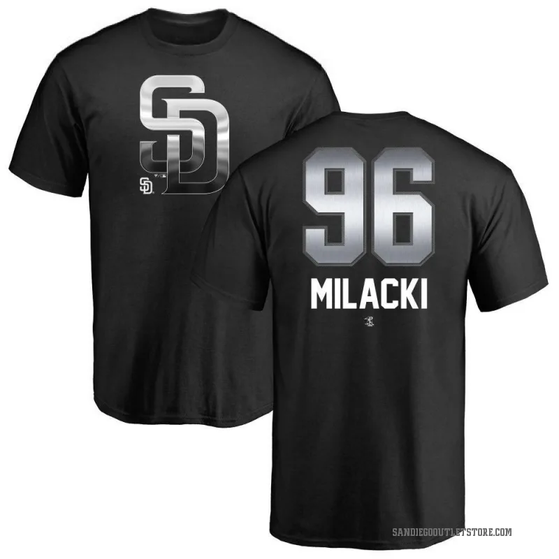 Bobby Milacki Men's Black San Diego Padres Midnight Mascot T-Shirt -