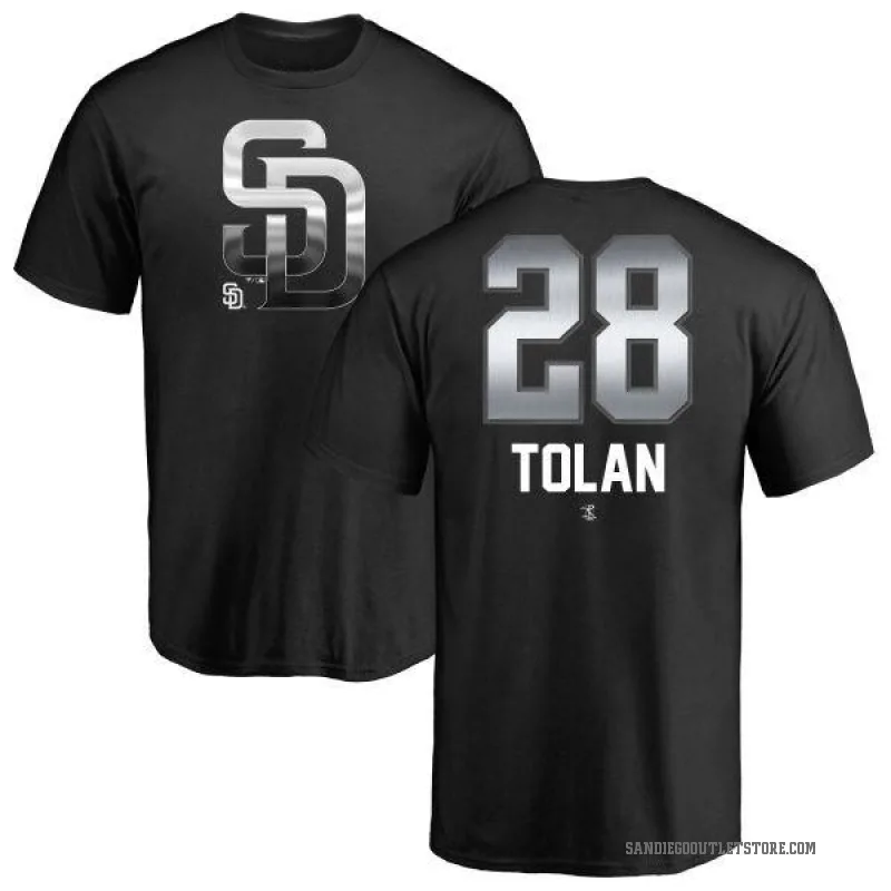 Bobby Tolan Men's Black San Diego Padres Midnight Mascot T-Shirt -