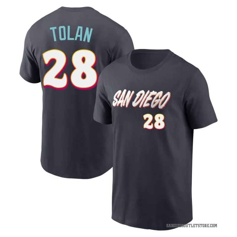 Bobby Tolan Men's Navy San Diego Padres 2026 City Connect T-Shirt