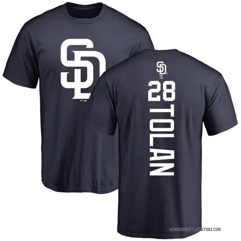 Bobby Tolan Youth Navy San Diego Padres Backer T-Shirt -