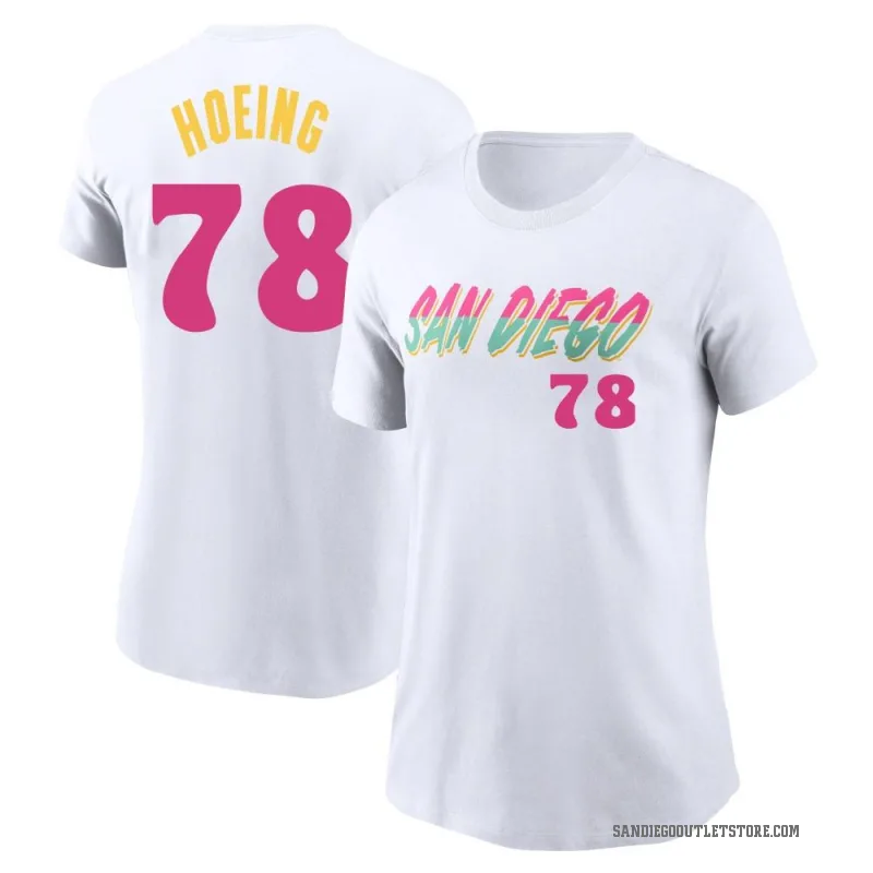 Bryan Hoeing Women's White San Diego Padres 2022 City Connect T-Shirt
