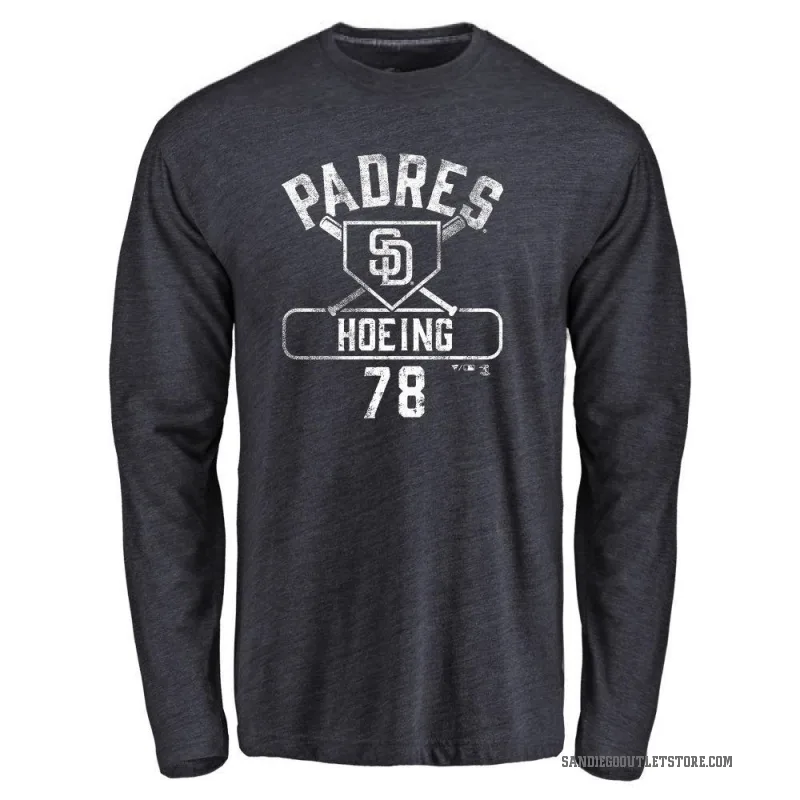 Bryan Hoeing Youth Navy San Diego Padres Base Runner Long Sleeve T-Shirt -