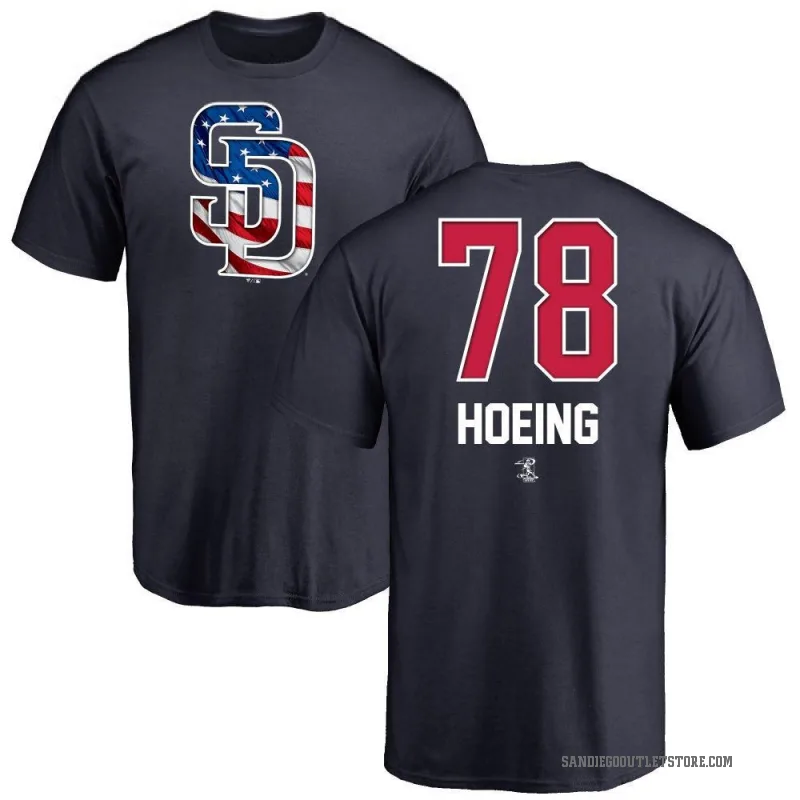 Bryan Hoeing Youth Navy San Diego Padres Name and Number Banner Wave T-Shirt -