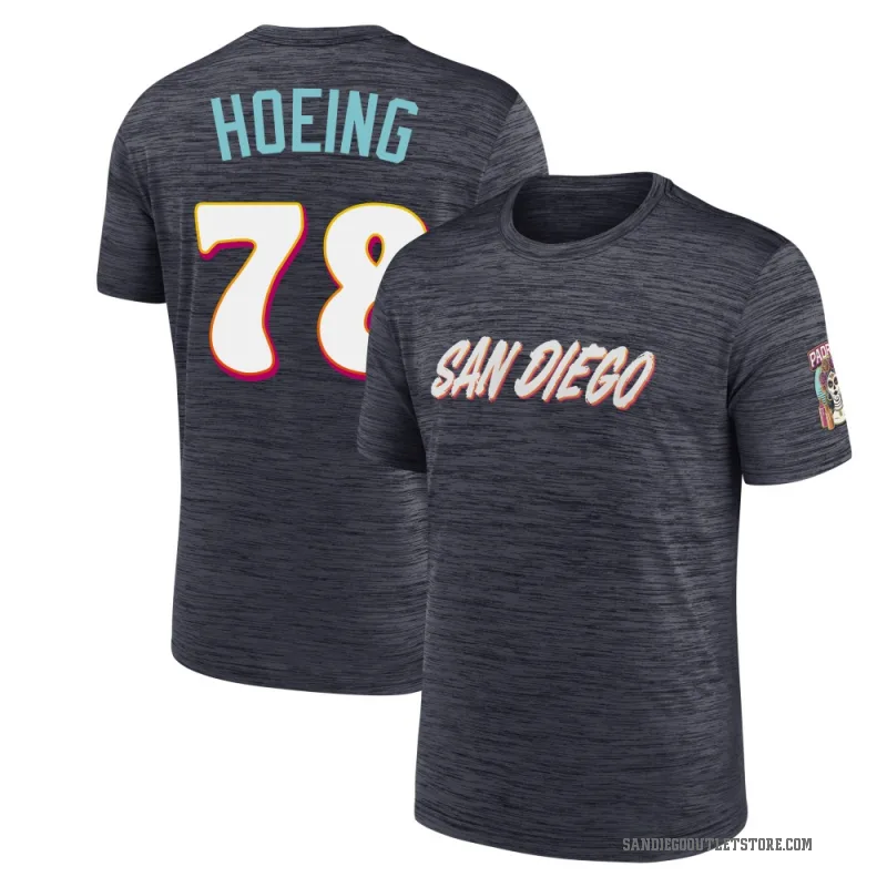 Bryan Hoeing Youth San Diego Padres Obsidian 2026 City Connect Game Day Velocity T-Shirt