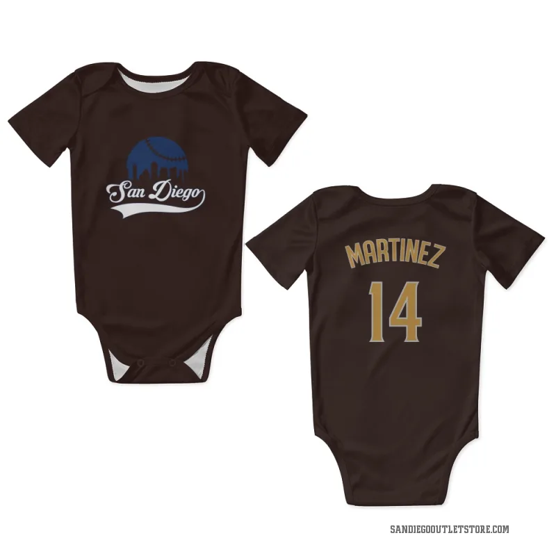 Carmelo Martinez  Brown San Diego Padres  Newborn & Infant Bodysuit