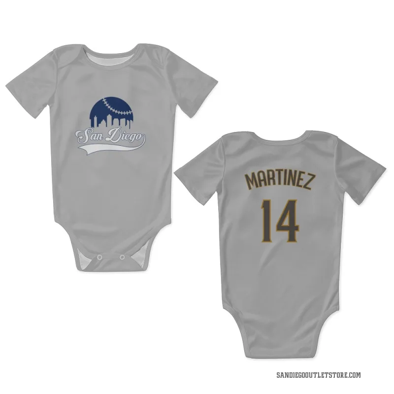 Carmelo Martinez  White/Brown San Diego Padres  Newborn & Infant Bodysuit
