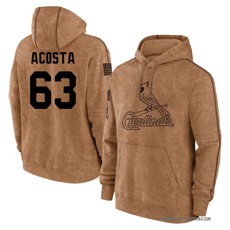 Daison Acosta Men's Brown San Diego Padres 2023 Salute to Service Club Pullover Hoodie