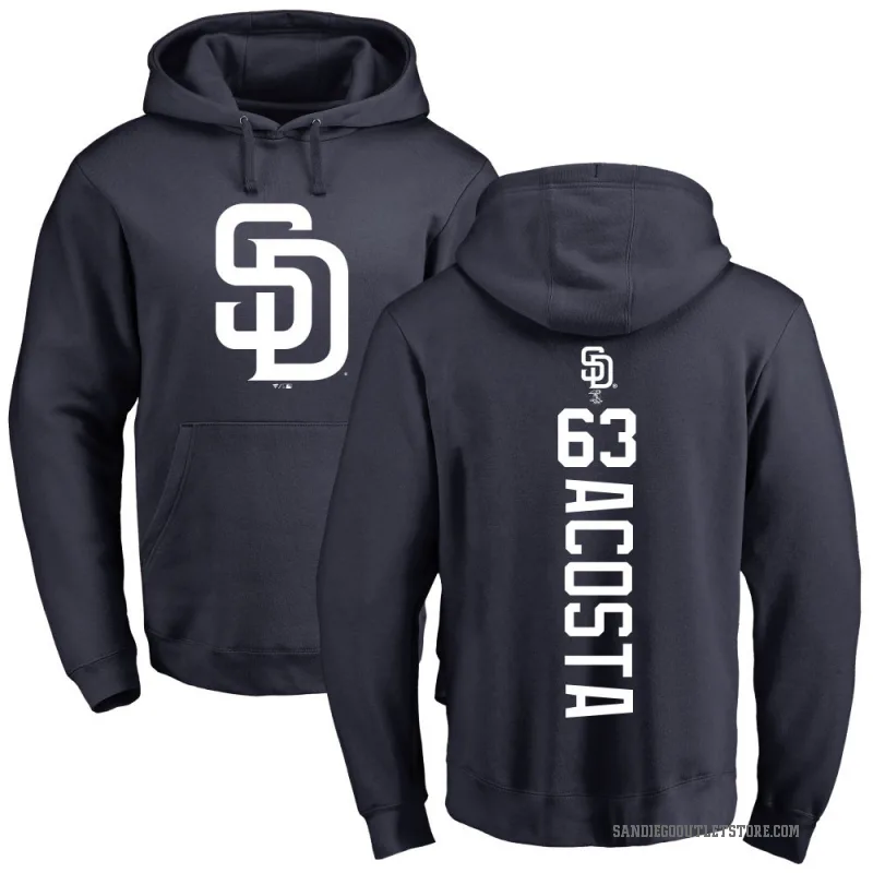 Daison Acosta Men's Navy San Diego Padres Backer Pullover Hoodie