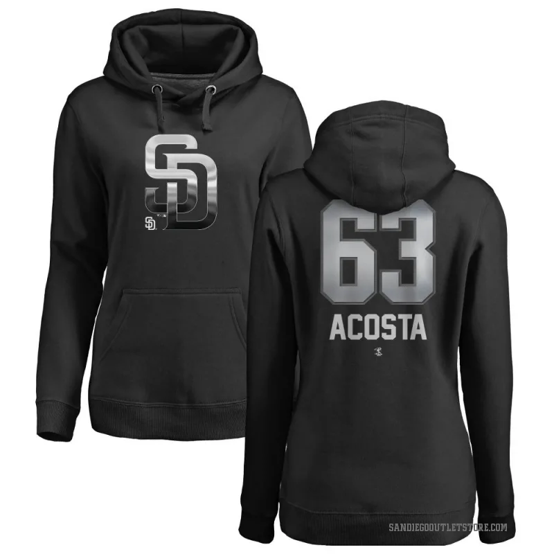 Daison Acosta Women's Black San Diego Padres Branded Midnight Mascot Pullover Hoodie -