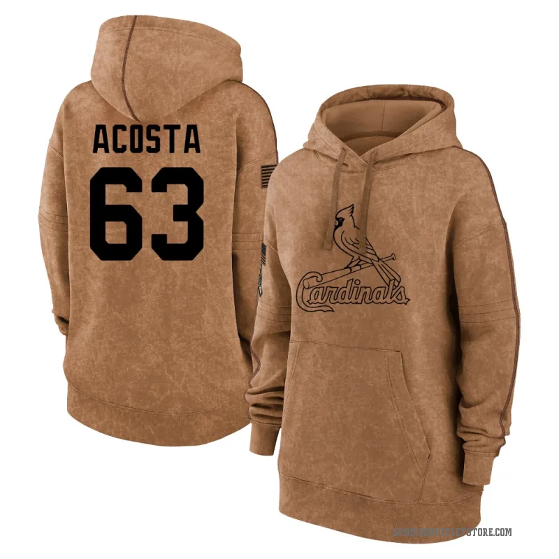 Daison Acosta Women's Brown San Diego Padres 2023 Salute to Service Pullover Hoodie