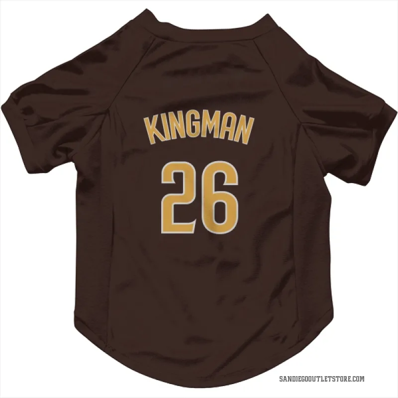 Dave Kingman  Brown San Diego Padres  Cat & Dog Pet Jersey