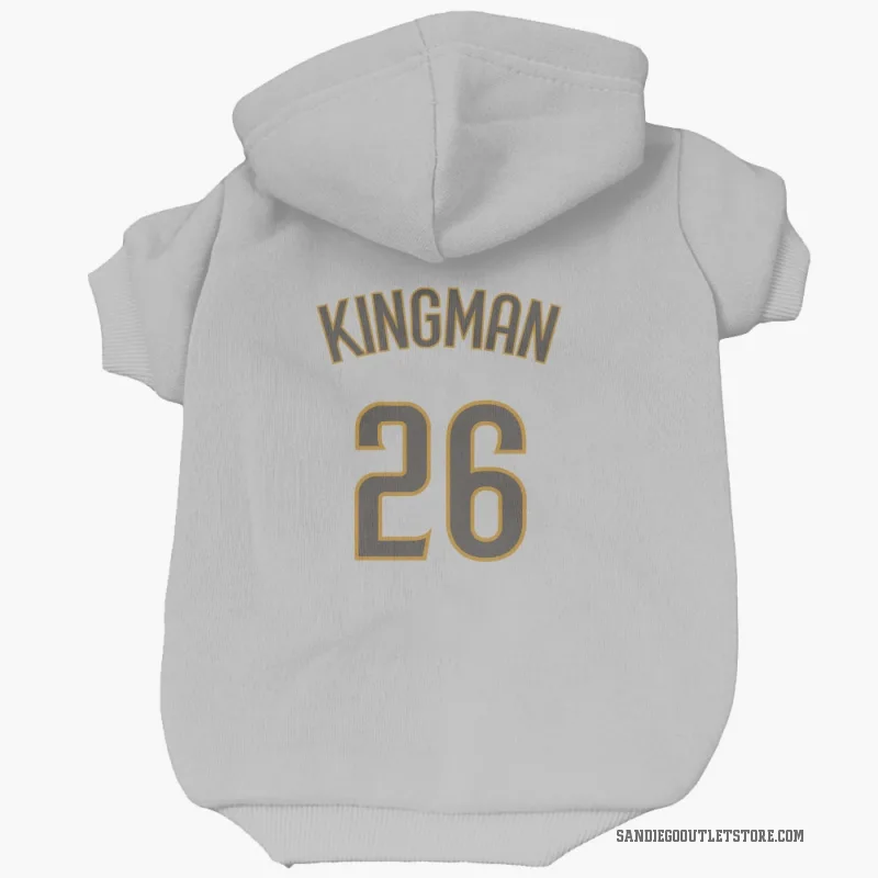 Dave Kingman  White/Brown San Diego Padres  Cat & Dog Pet Hoodie