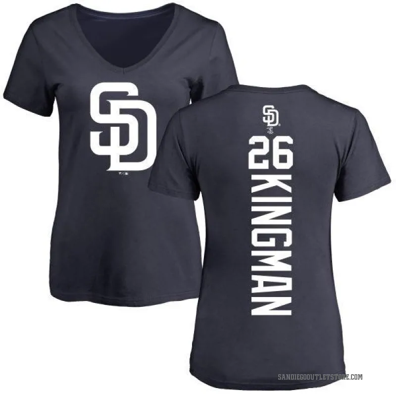 Dave Kingman Women's Navy San Diego Padres Backer Slim Fit T-Shirt -
