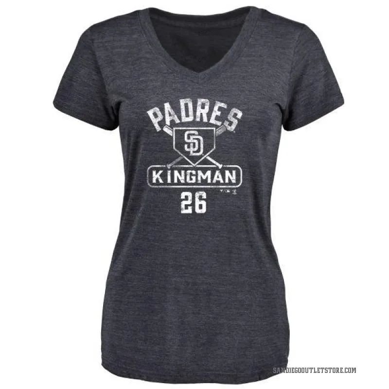Dave Kingman Women's Navy San Diego Padres Base Runner T-Shirt -