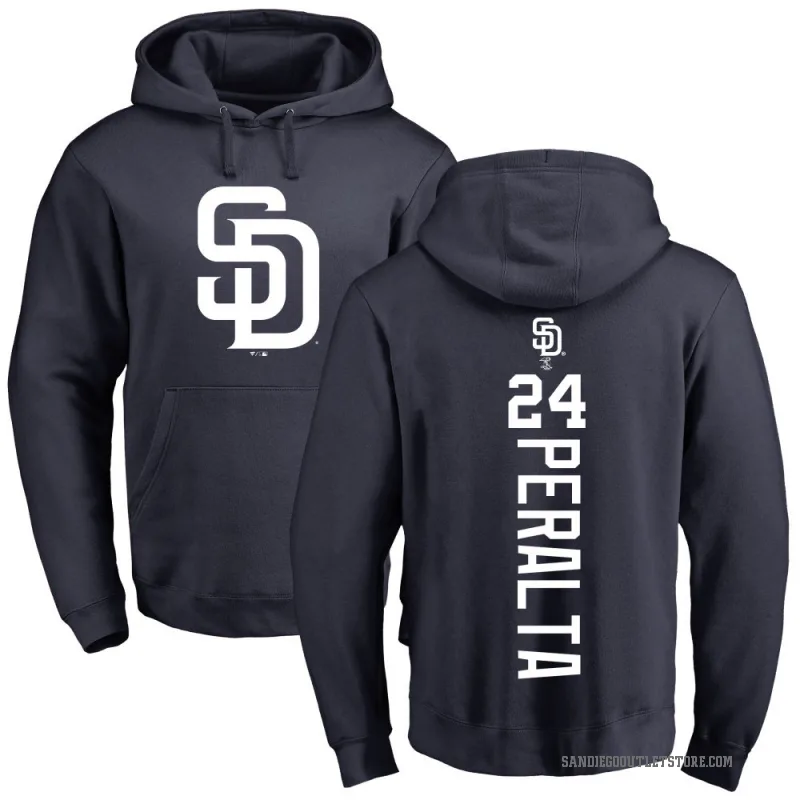 David Peralta Men's Navy San Diego Padres Backer Pullover Hoodie