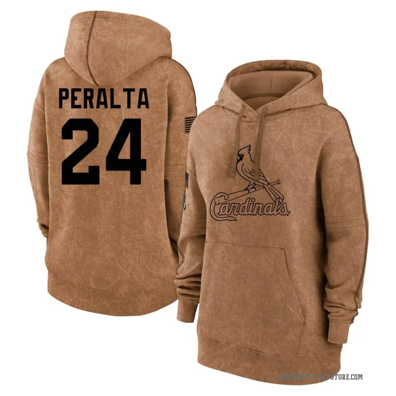 David Peralta Women's Brown San Diego Padres 2023 Salute to Service Pullover Hoodie
