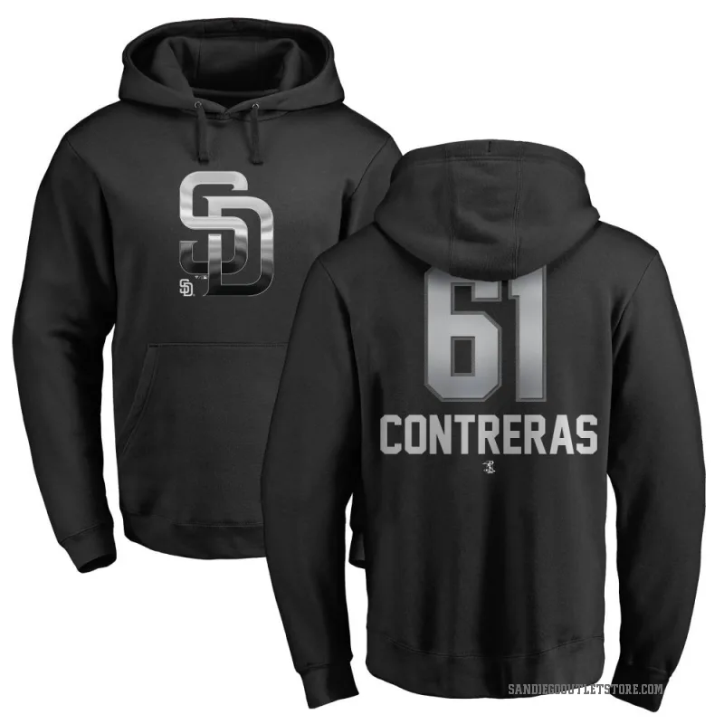 Efrain Contreras Men's Black San Diego Padres Branded Midnight Mascot Pullover Hoodie -