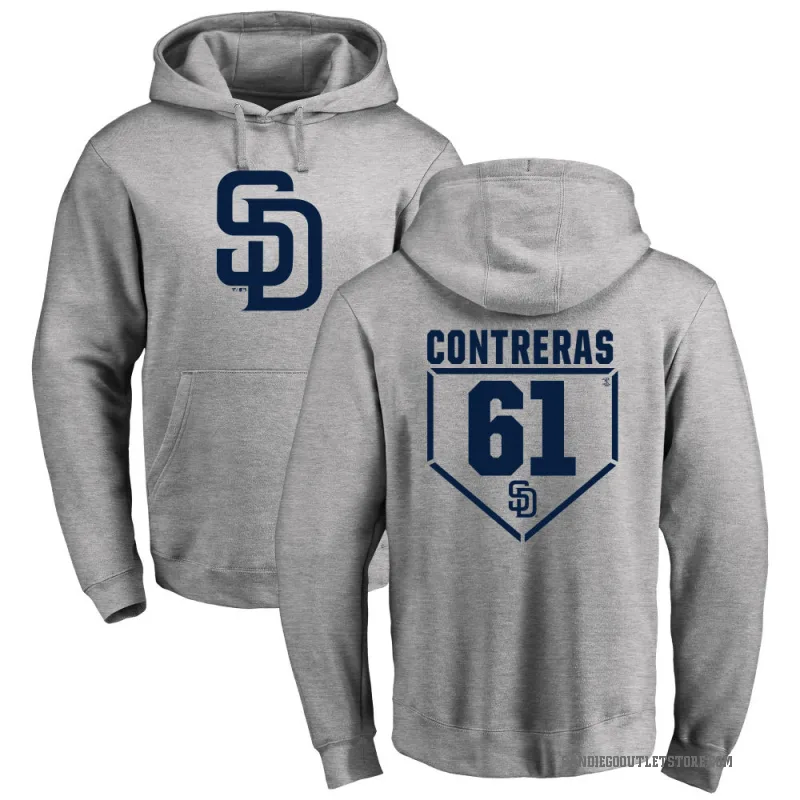 Efrain Contreras Youth Gray San Diego Padres Branded RBI Pullover Hoodie - Heathered