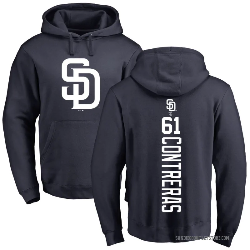 Efrain Contreras Youth Navy San Diego Padres Backer Pullover Hoodie