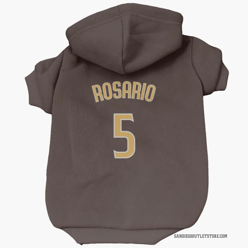 Eguy Rosario  Brown San Diego Padres  Cat & Dog Pet Hoodie