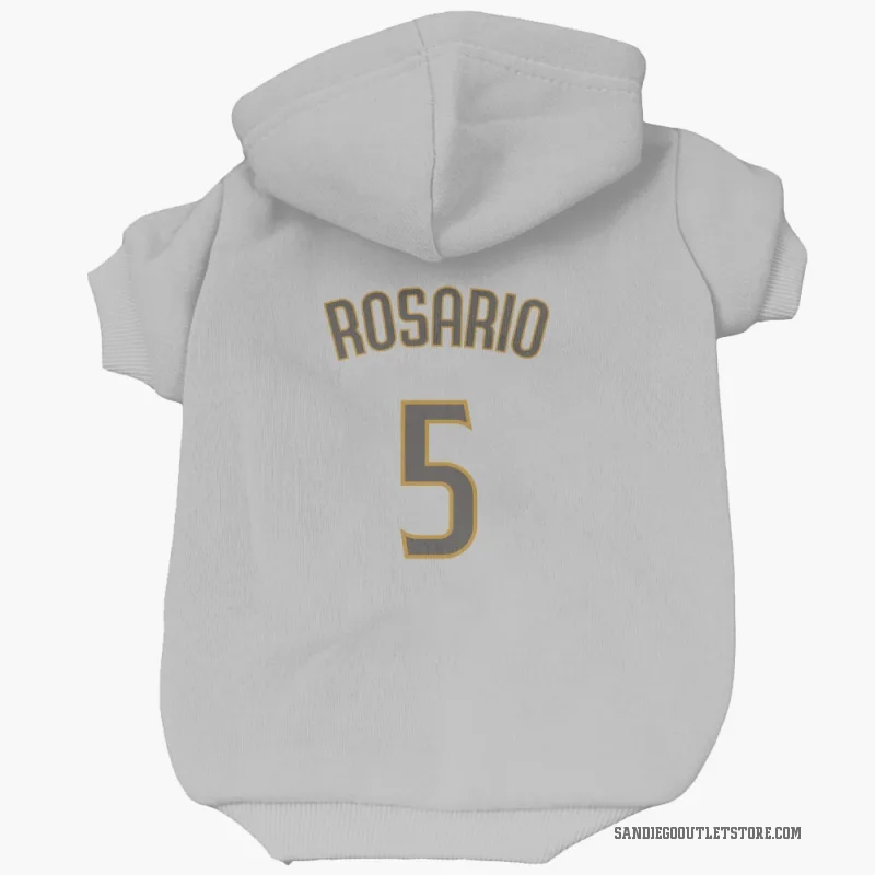 Eguy Rosario  White/Brown San Diego Padres  Cat & Dog Pet Hoodie
