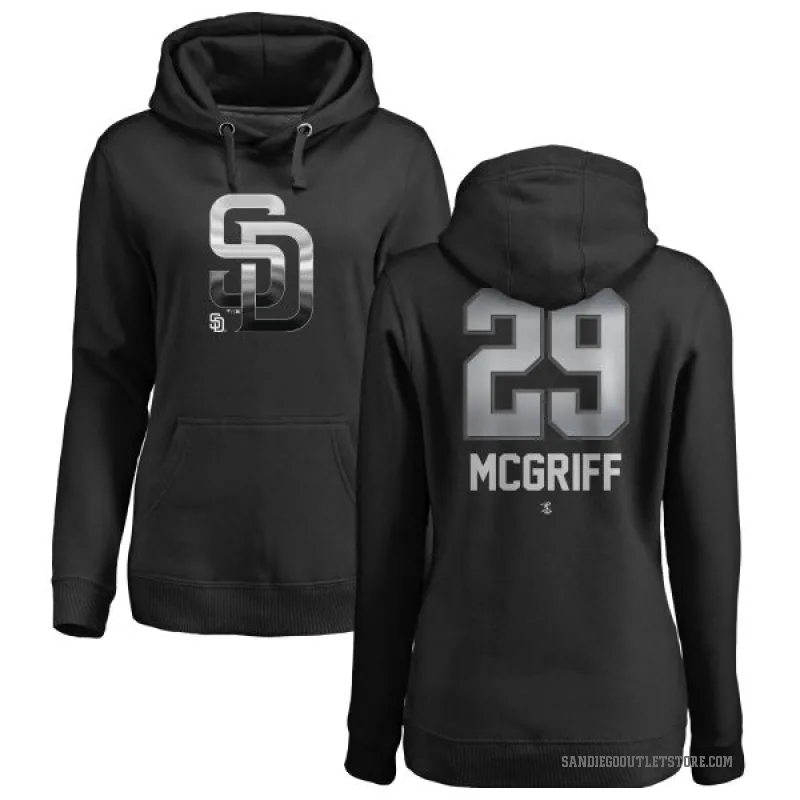 Fred Mcgriff Women's Black San Diego Padres Branded Midnight Mascot Pullover Hoodie -
