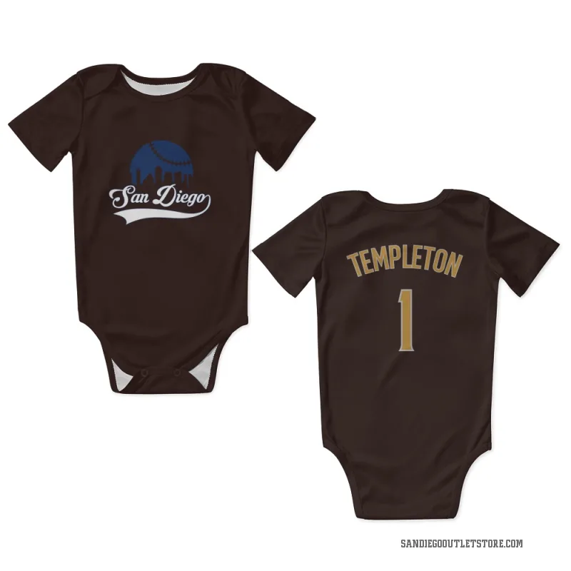 Garry Templeton  Brown San Diego Padres  Newborn & Infant Bodysuit