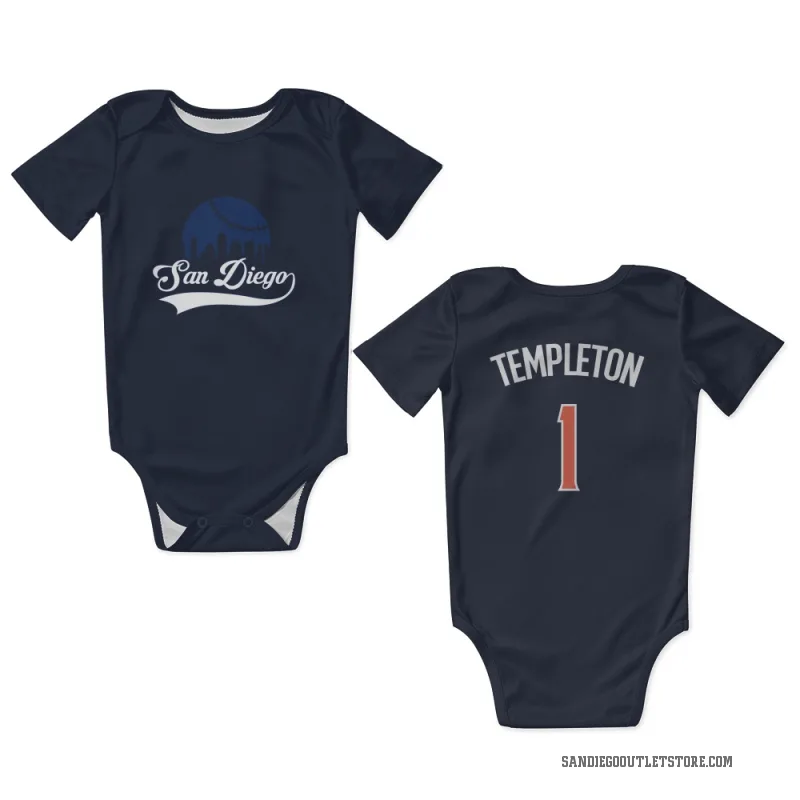 Garry Templeton  Navy San Diego Padres  Newborn & Infant Bodysuit
