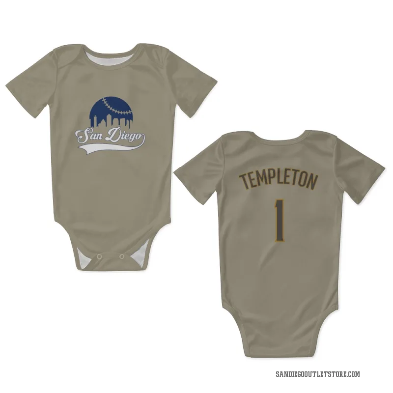 Garry Templeton  San Diego Padres   Tan Newborn & Infant Bodysuit