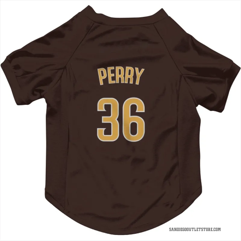 Gaylord Perry  Brown San Diego Padres  Cat & Dog Pet Jersey