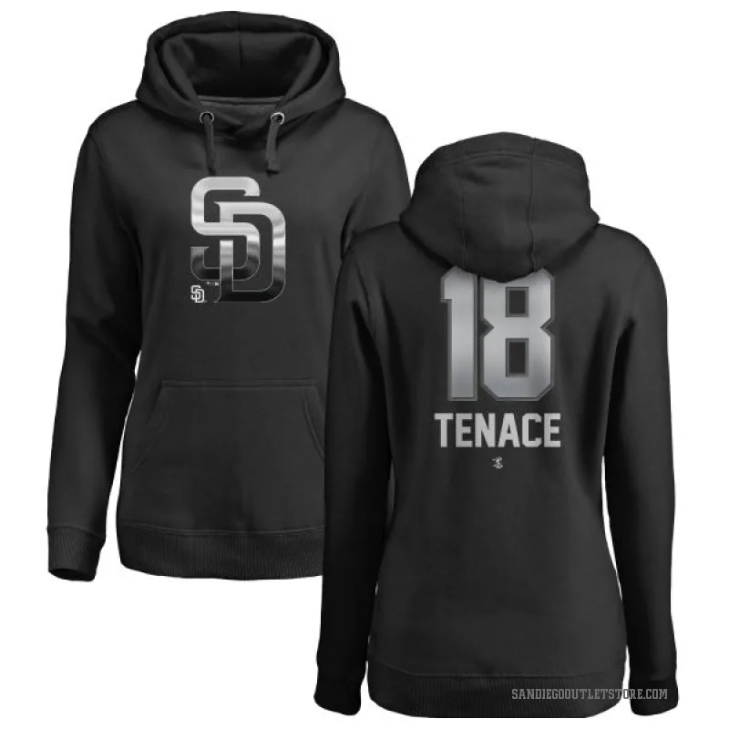 Gene Tenace Women's Black San Diego Padres Branded Midnight Mascot Pullover Hoodie -