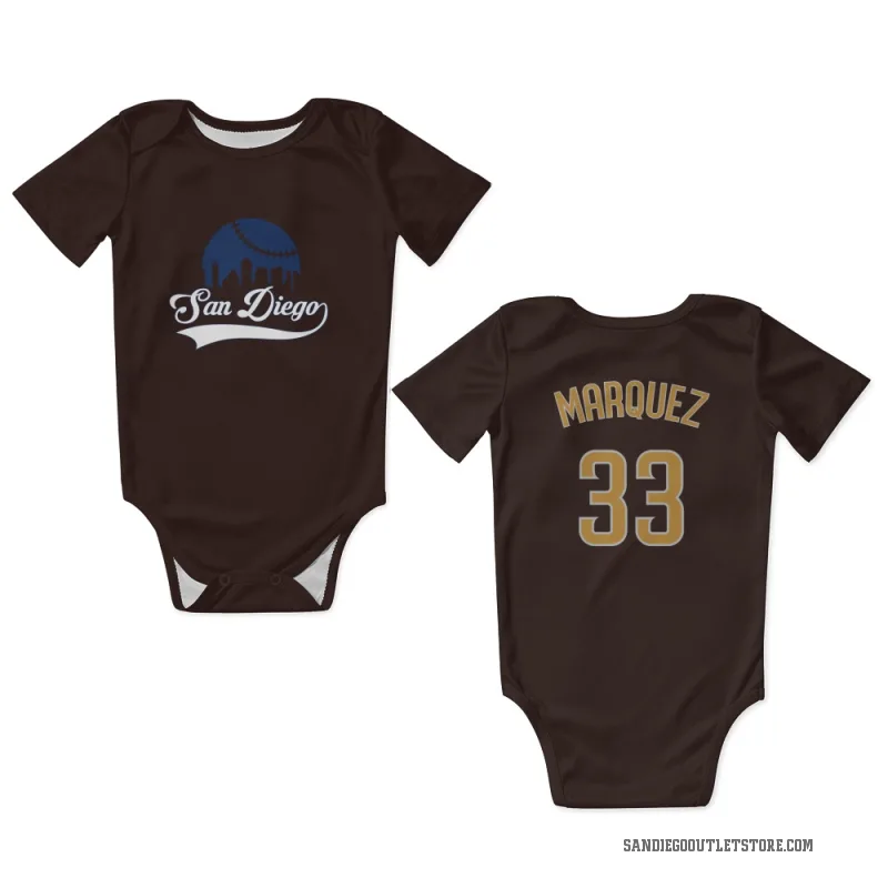 German Marquez  Brown San Diego Padres  Newborn & Infant Bodysuit