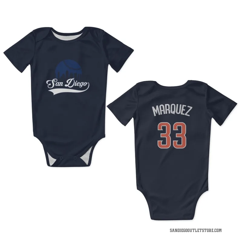 German Marquez  Navy San Diego Padres  Newborn & Infant Bodysuit