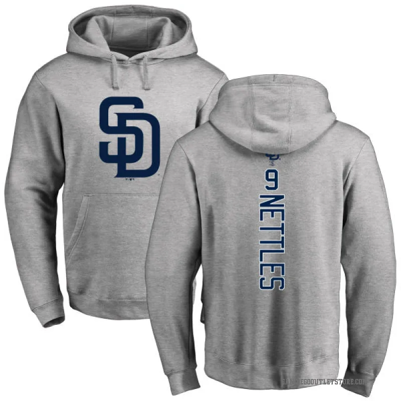 Graig Nettles Youth San Diego Padres Ash Backer Pullover Hoodie