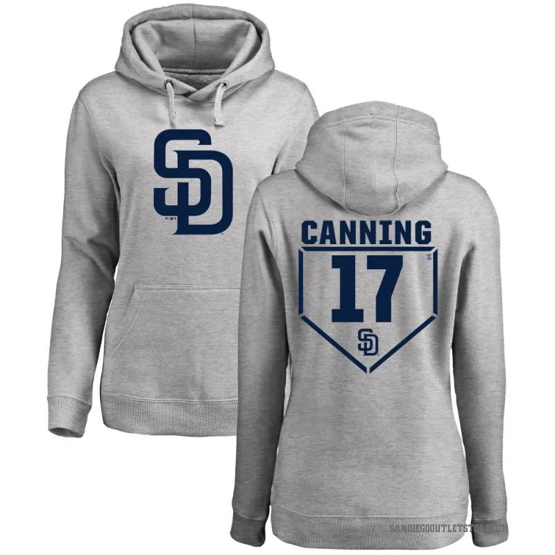 Griffin Canning Women's Gray San Diego Padres Branded RBI Pullover Hoodie - Heathered