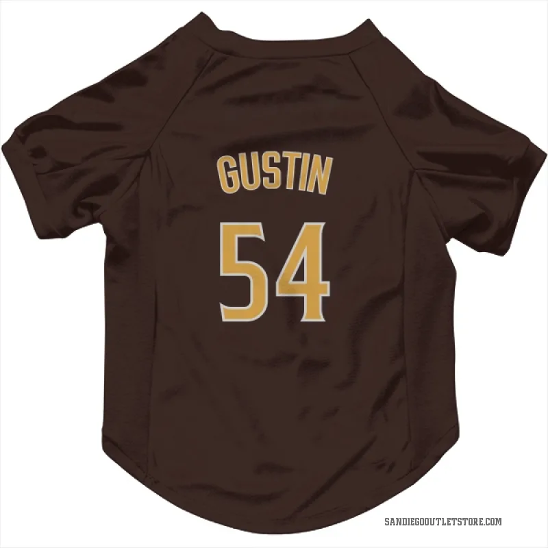 Harry Gustin  Brown San Diego Padres  Cat & Dog Pet Jersey