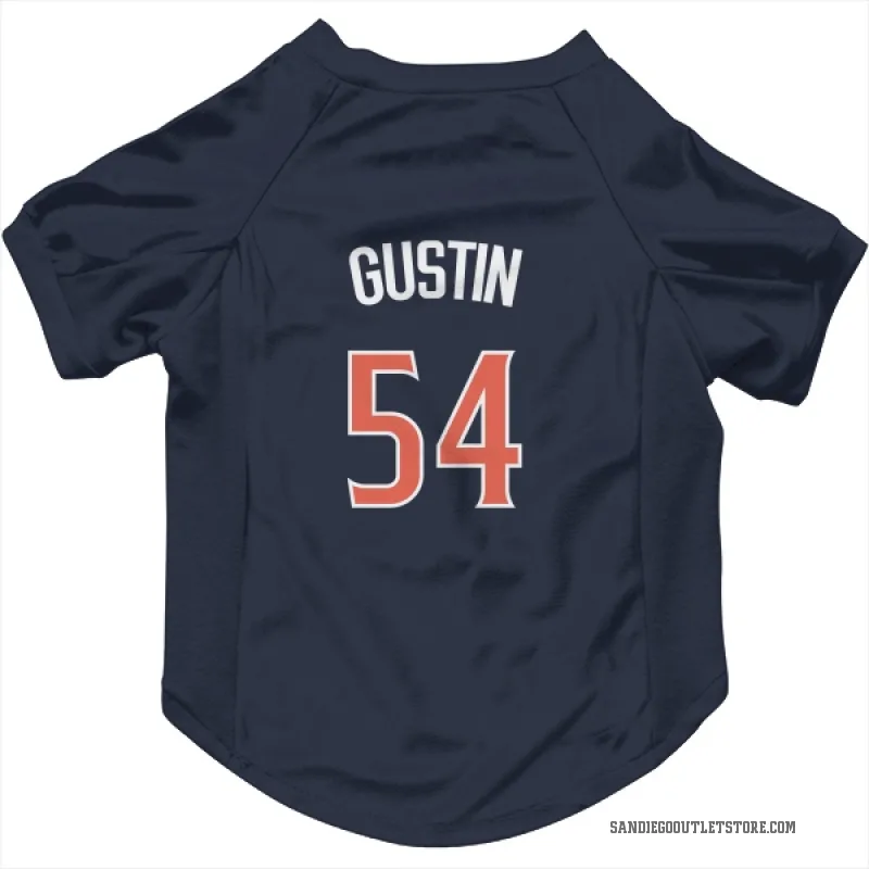 Harry Gustin  Navy San Diego Padres  Cat & Dog Pet Jersey