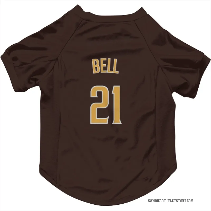 Heath Bell  Brown San Diego Padres  Cat & Dog Pet Jersey