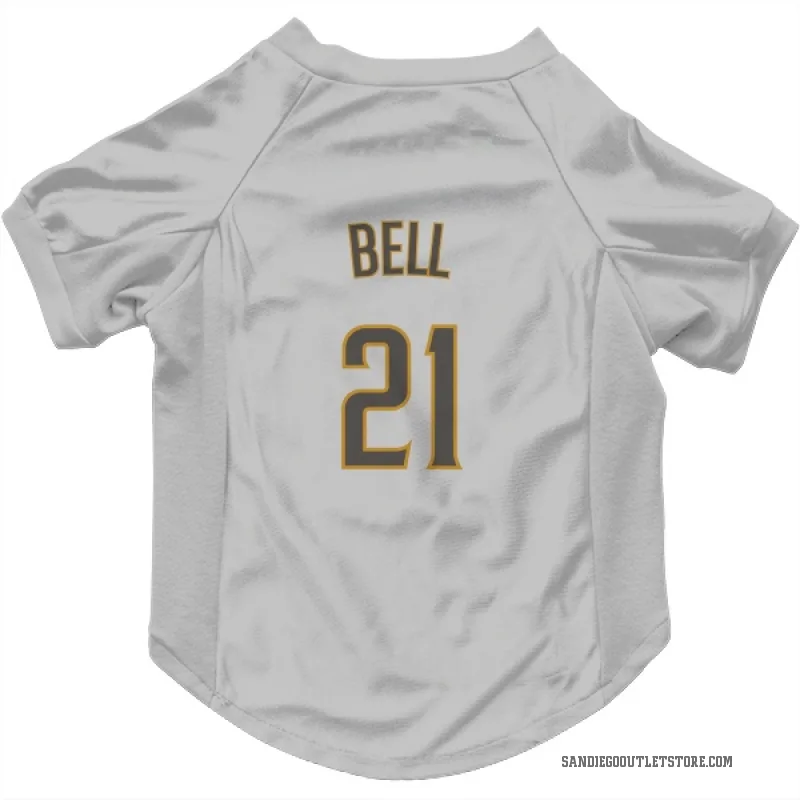 Heath Bell  White/Brown San Diego Padres  Cat & Dog Pet Jersey
