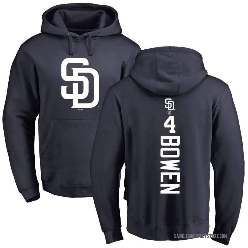 Jase Bowen Men's Navy San Diego Padres Backer Pullover Hoodie