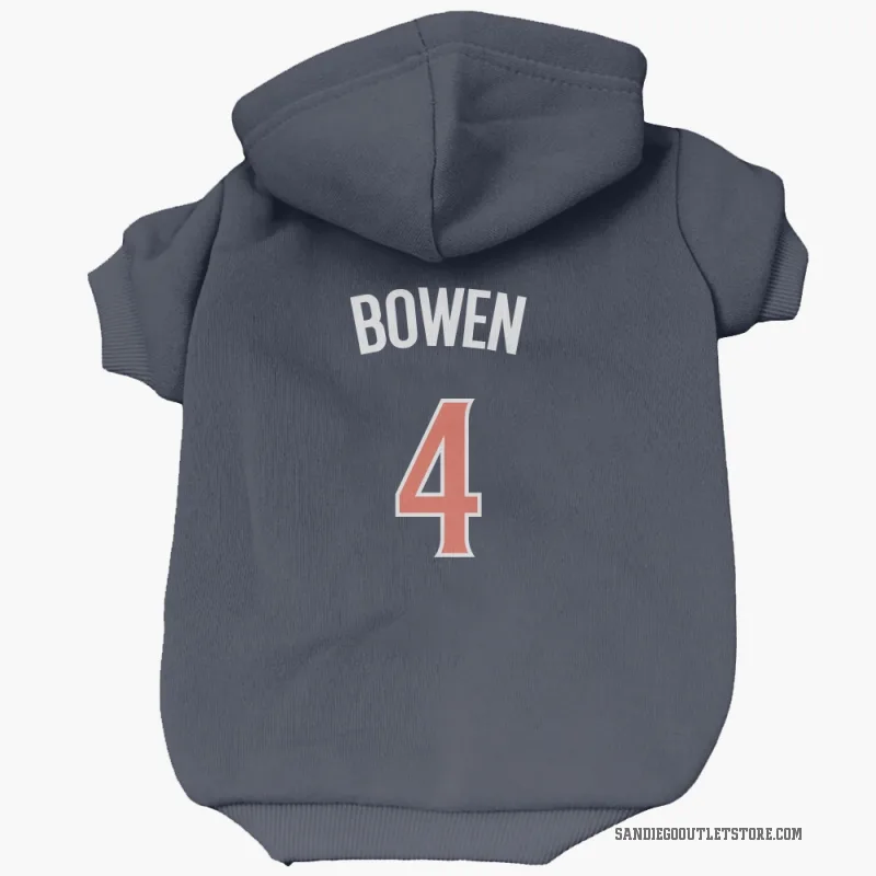 Jase Bowen  Navy San Diego Padres  Cat & Dog Pet Hoodie